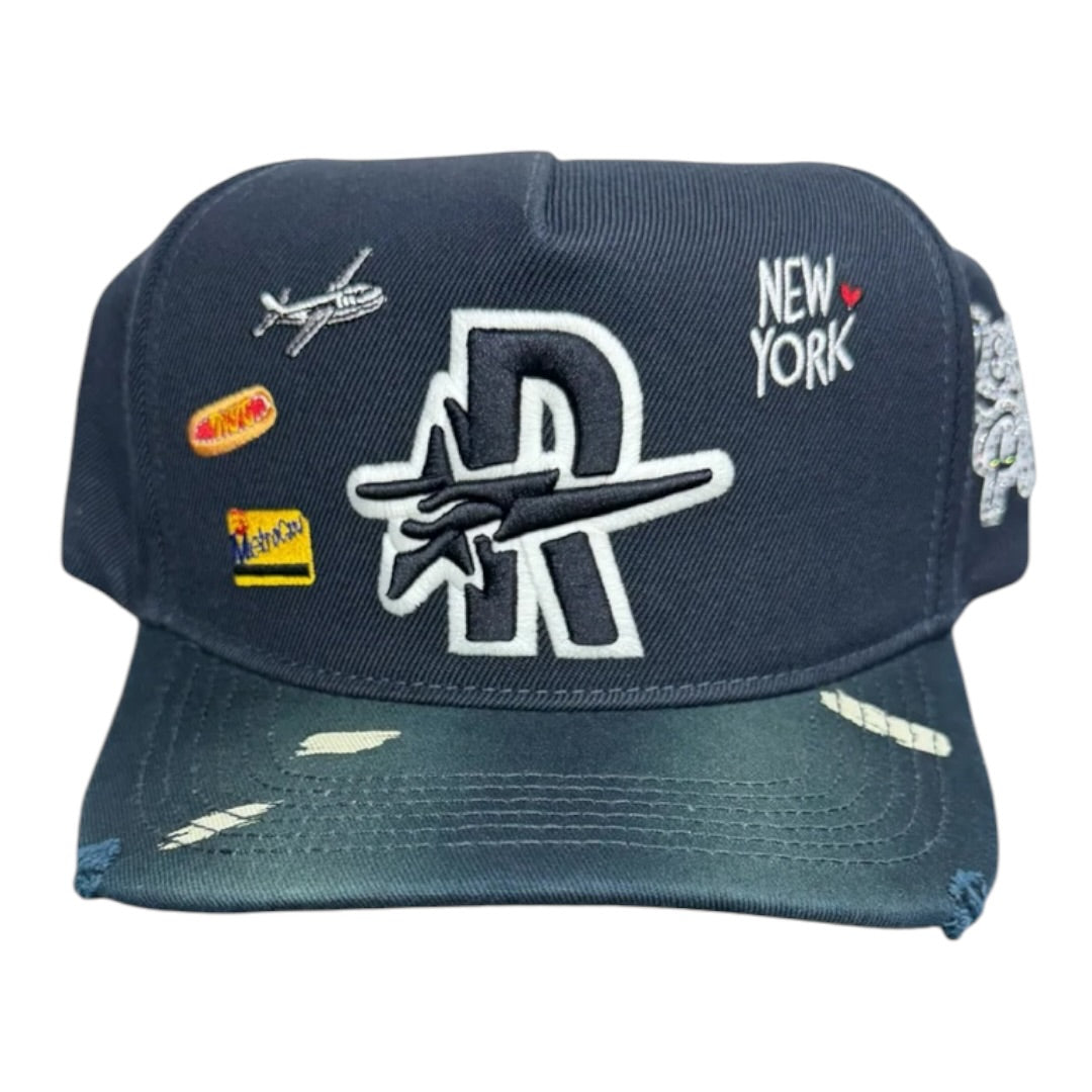 RoughPlay 'NYC' SNAPBACK (NAVY/WHITE)