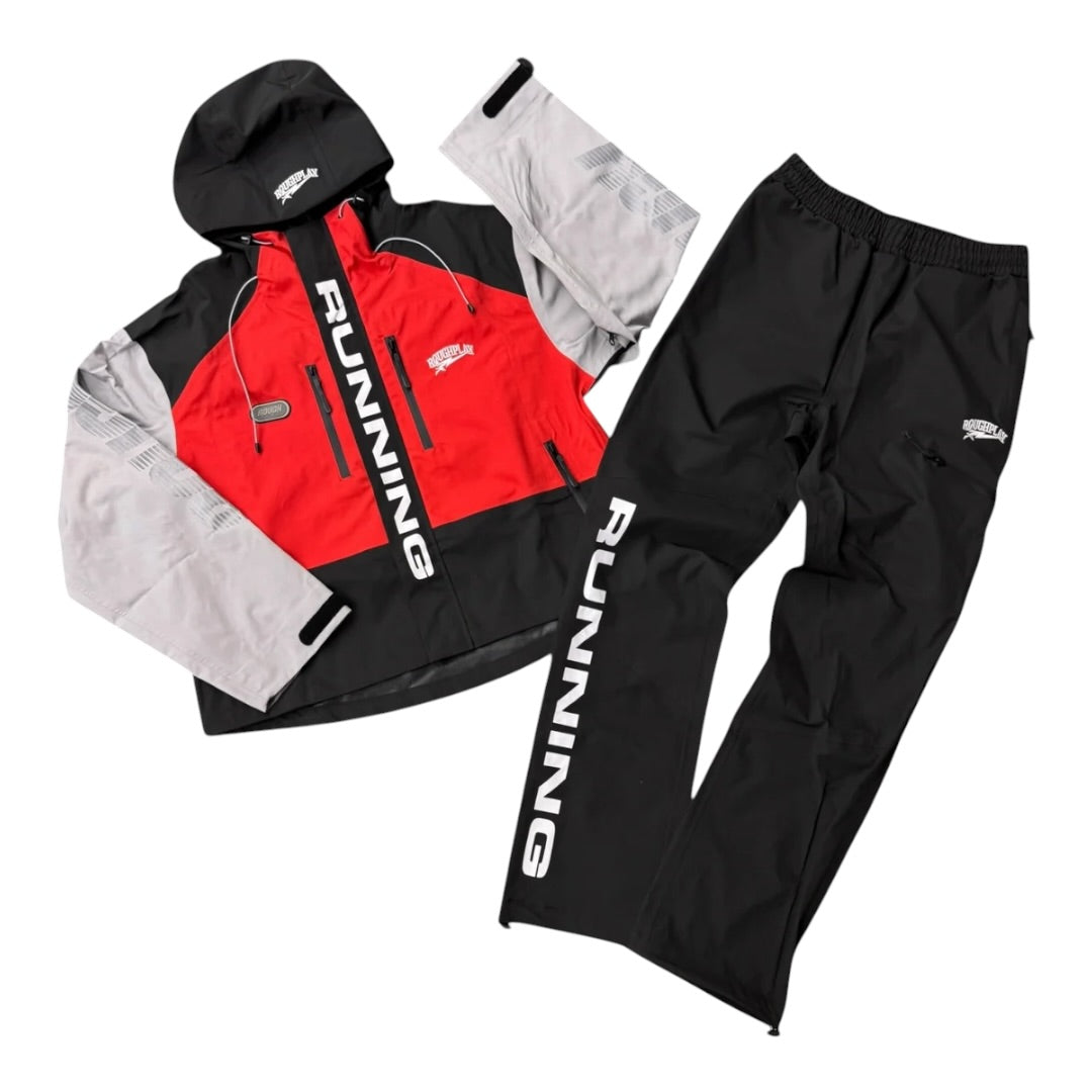 RoughPlay 'RUNNING' TRACKSUIT SET|RED