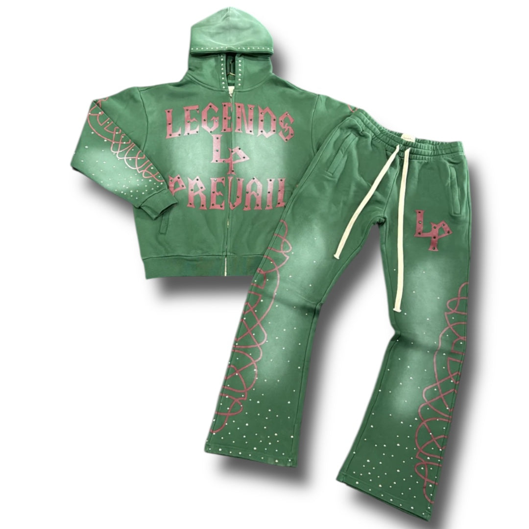 LEGENDS PREVAIL STUDDED SWEATSUIT SET