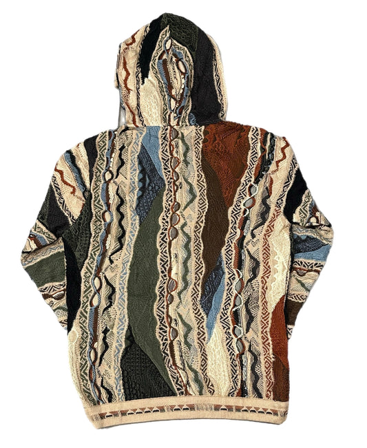 COOGI HOODIE MULTI C24202 BROWN/BEIGE