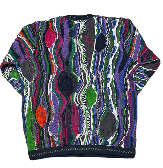 COOGI CREW NECK SWEATSHIRT C24101 PURPLE/BLUE GREEN