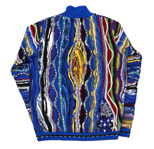 COOGI BYRON QUARTER-ZIP SWEATER C23106 /ROYAL BLUE /YELLOW