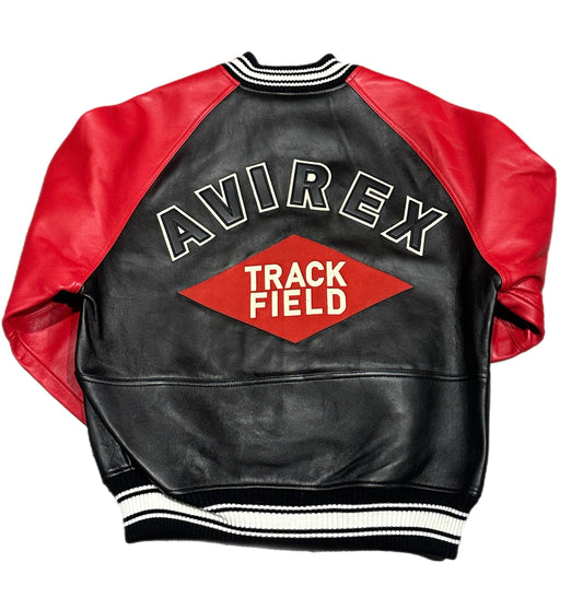 44AVF241O05 AVIREX VARSITY JACKECT 001/BLACK