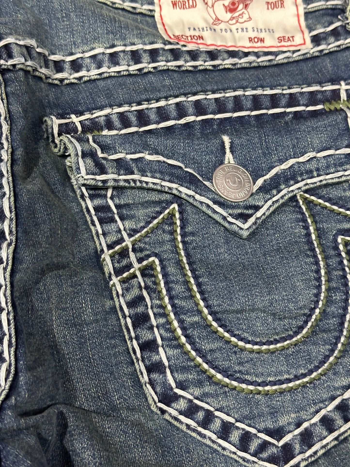 TRUE RELIGION RICKY SUPERT JEANS MED WASH 108502