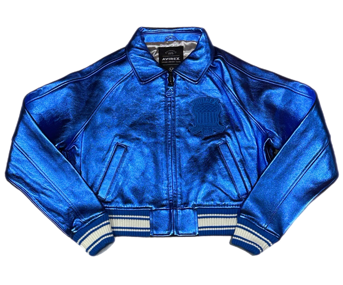 AVIREX WOMAN METTALIC BLUE
