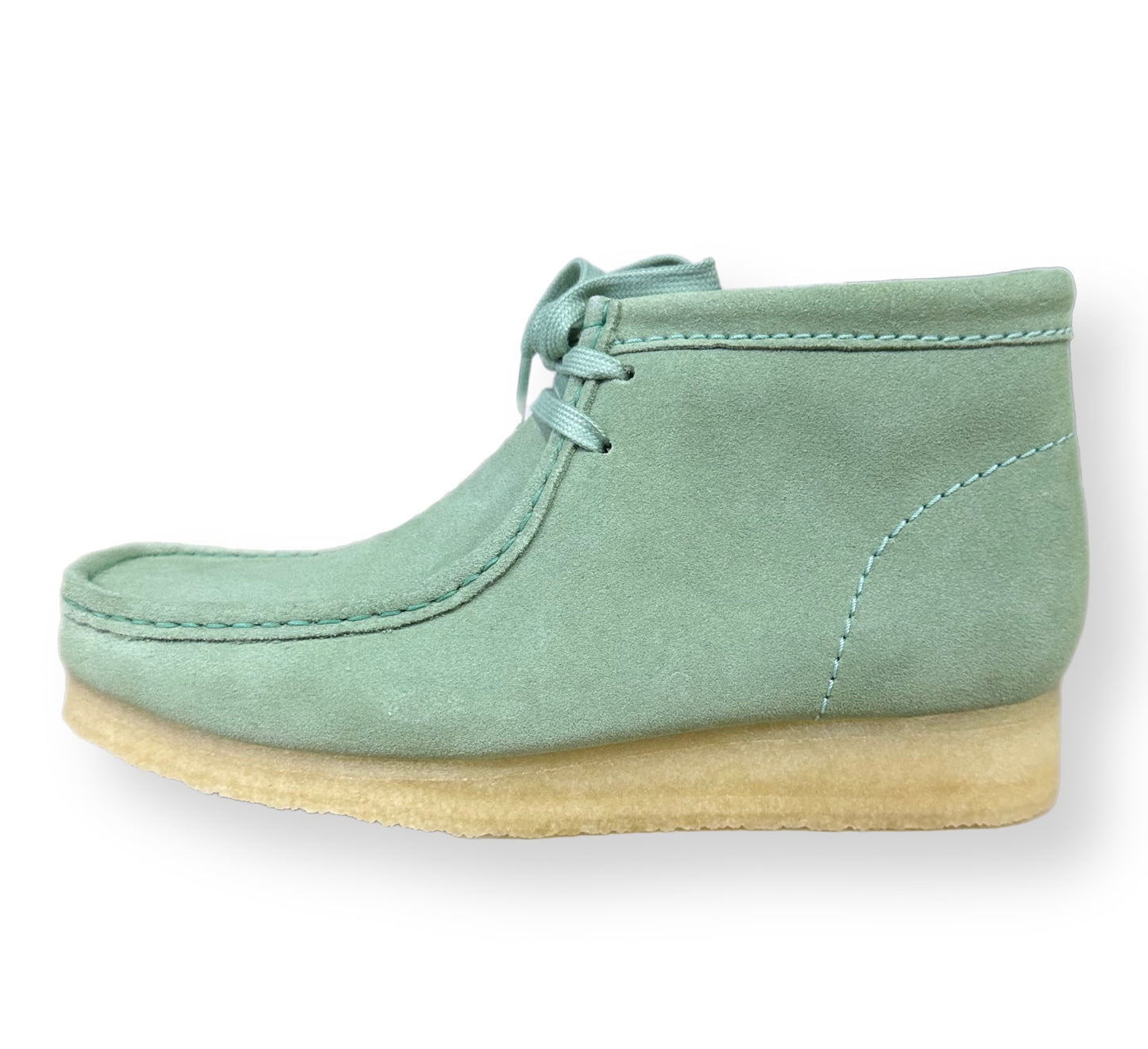 CLARKS WALLABEE BOOT (69732) GREEN SUEDE