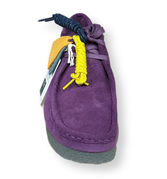 CLARKS WALLABEE BOOT (68860) PURPLE/GREEN