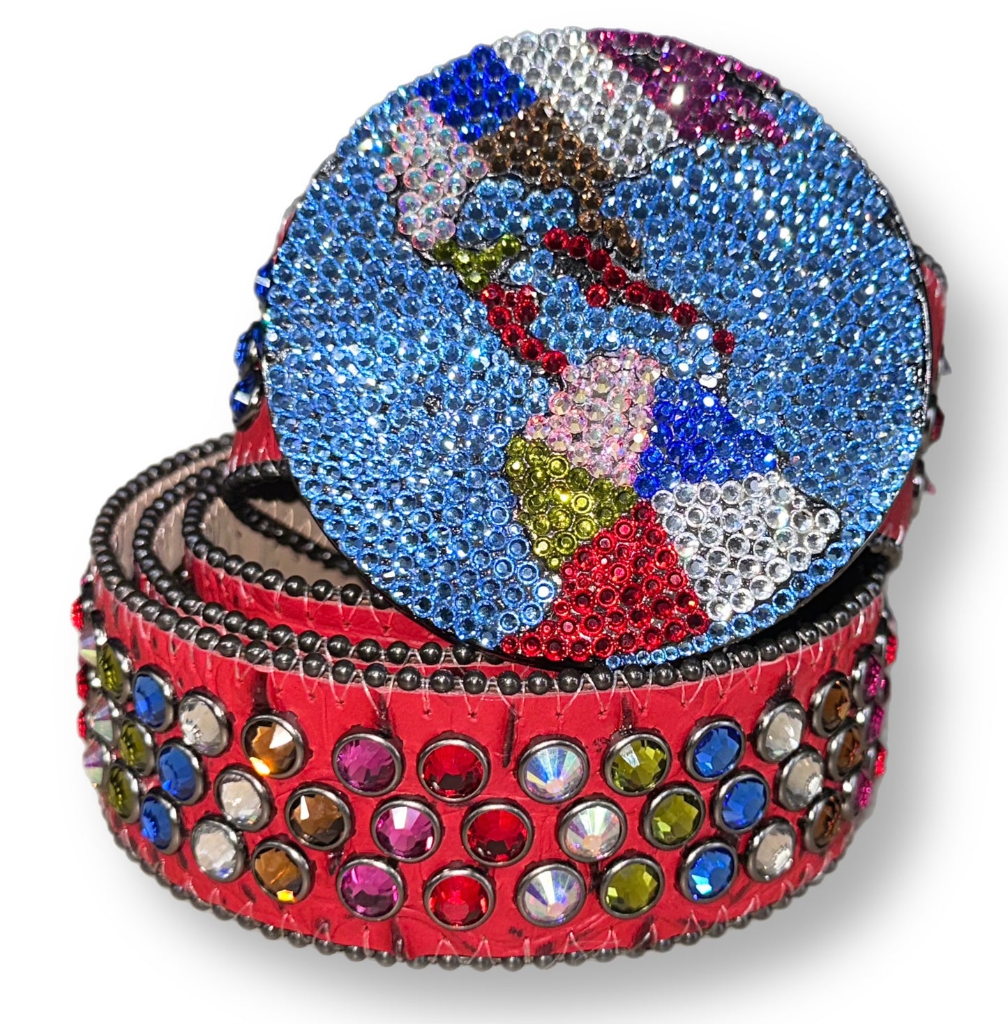 B.B. SIMON GLOBE BELT (724) RED/MULTI