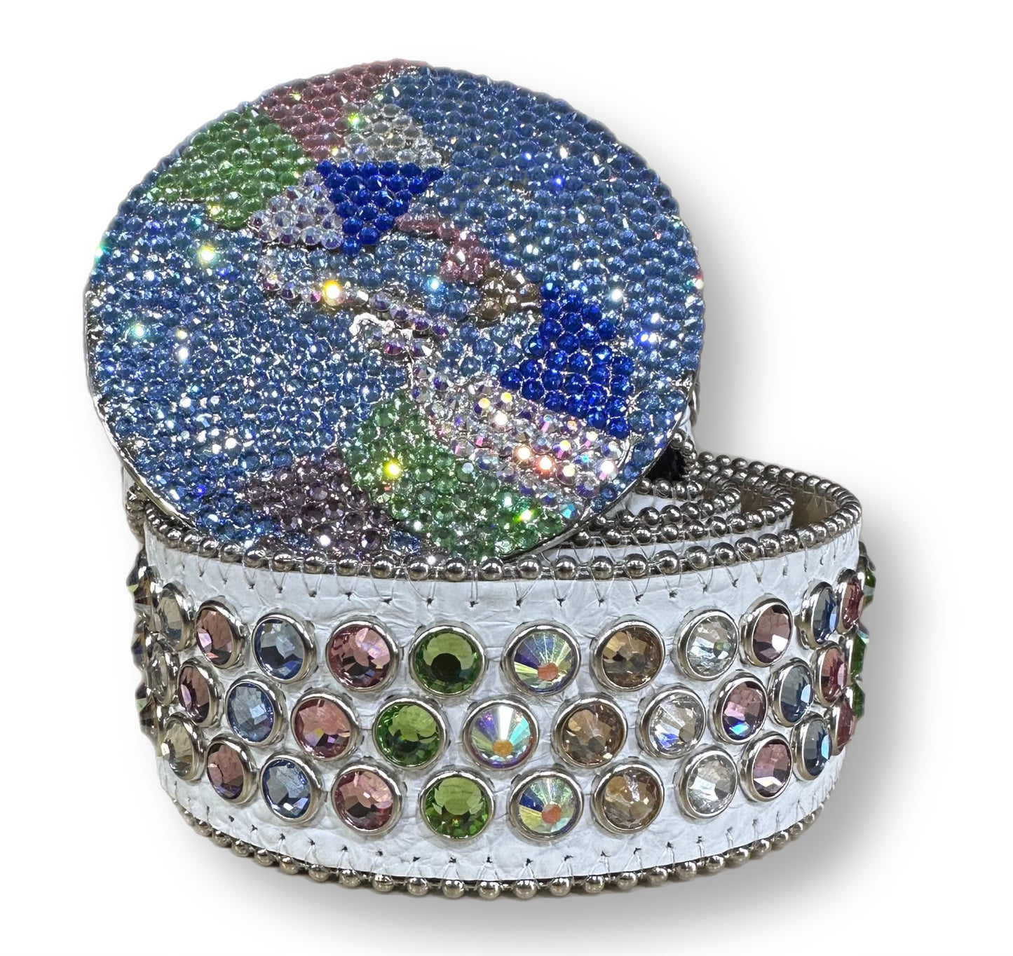 B.B. SIMON GLOBE BELT (724) WHT/MULTI