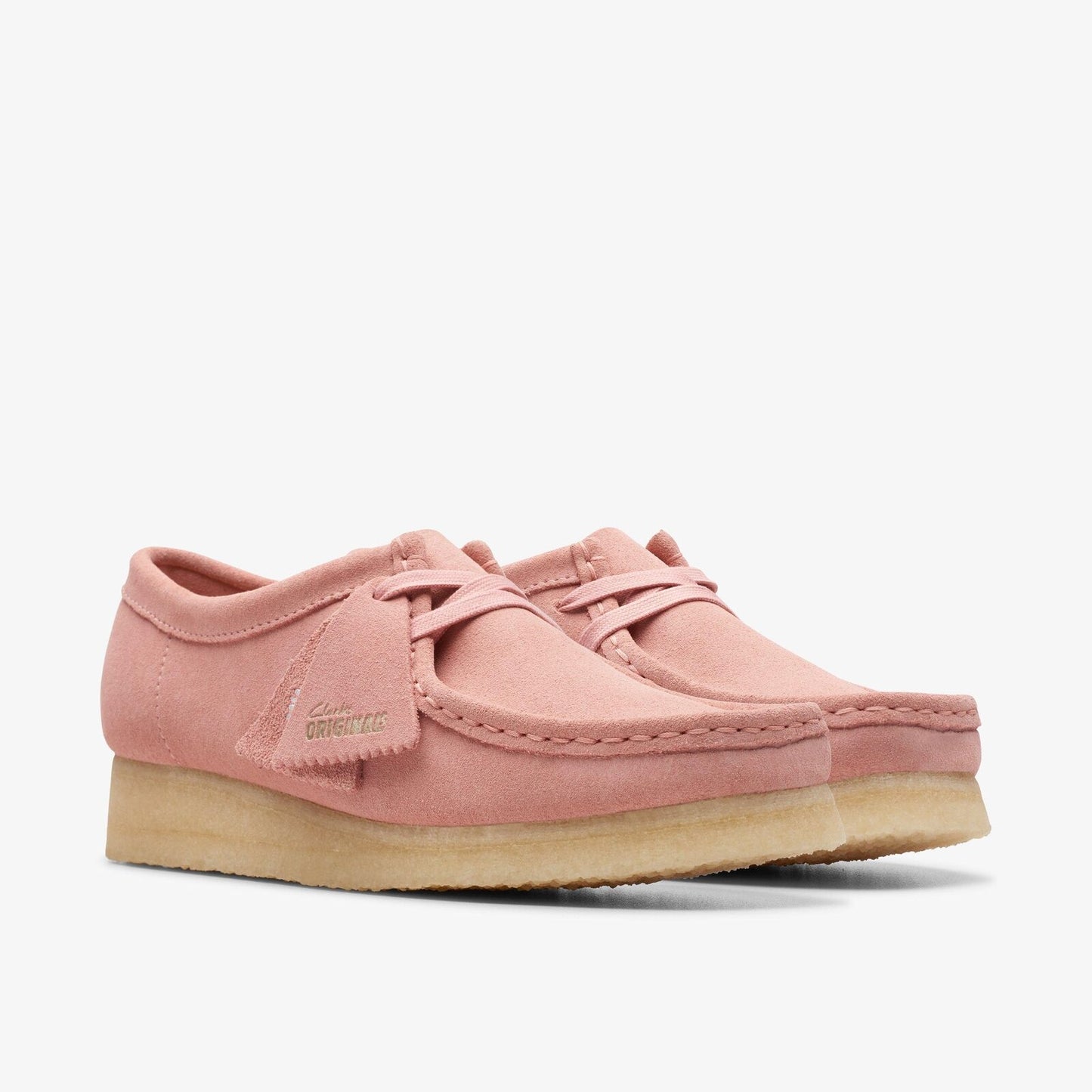 Clarks Women Wallabee Blush Pink Suede 26175671