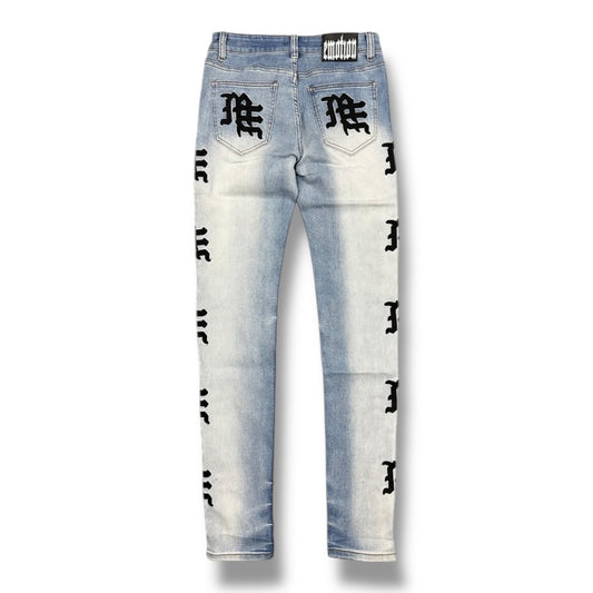 MIXED EMOTION 'MONOGRAM' JEANS