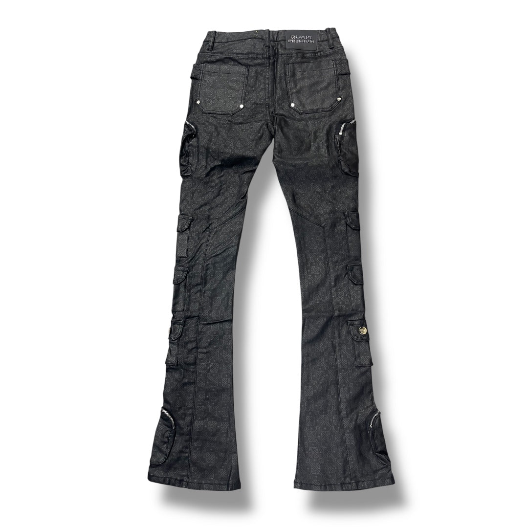 GUAPI STACKED DENIM MONOGRAM BLACK 266ABMB