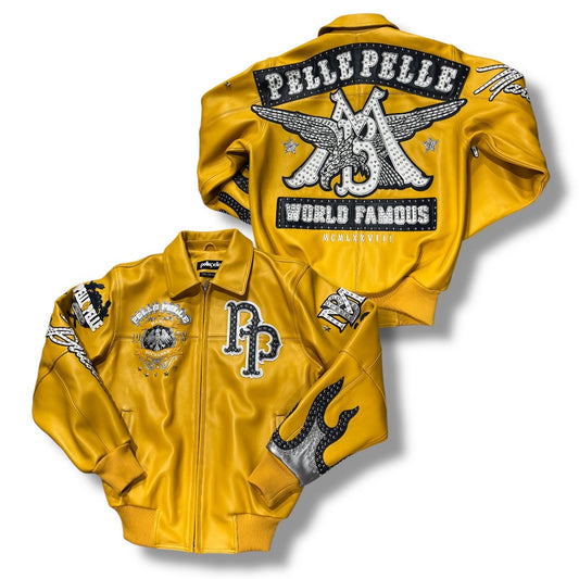 PELLE PELLE WORLD FAMOUS JACKET 325-37520 YELLOW/BLACK
