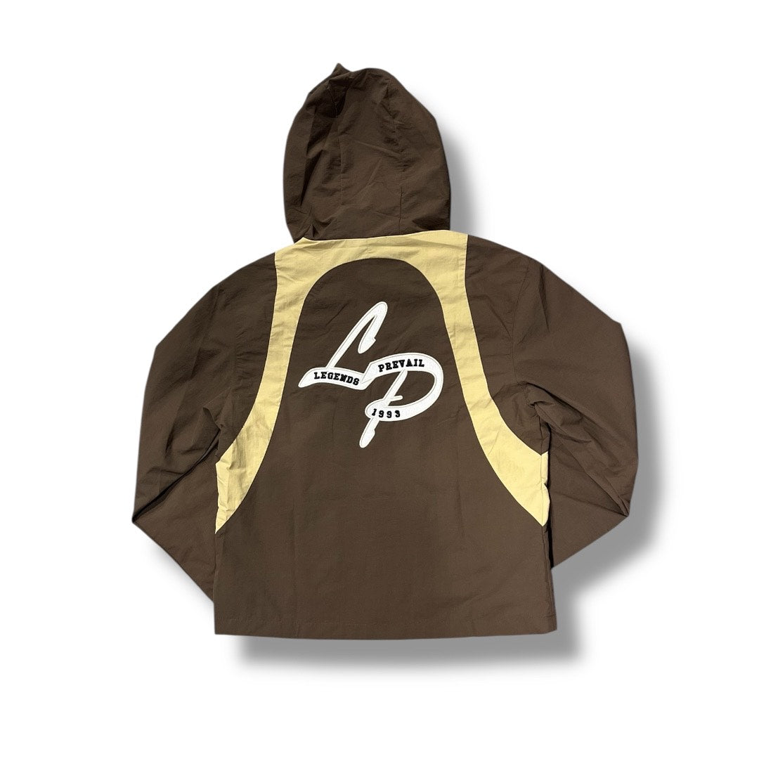 LEGENDS PREVAIL WINDBREAKER SET BROWN/CREAM WS-014