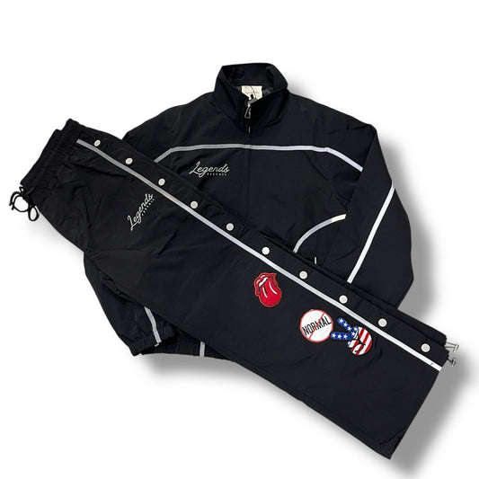 LEGENDS PREVAIL REFLECTIVE WINDBREAKER SET BLACK WS-016