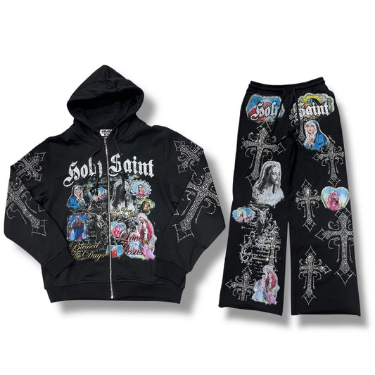 NME NYC SWEATSUIT SET BLACK