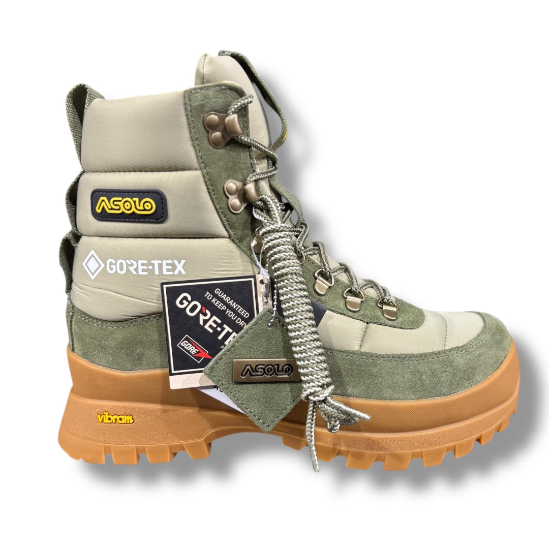 ASOLO PUFFER GTX BOOT GREEN-SAND AS-409