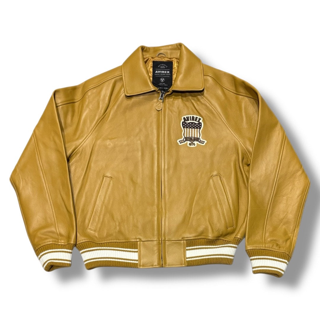 AVIREX X TIMBERLAND LEATHER JACKET 44TIF251O46