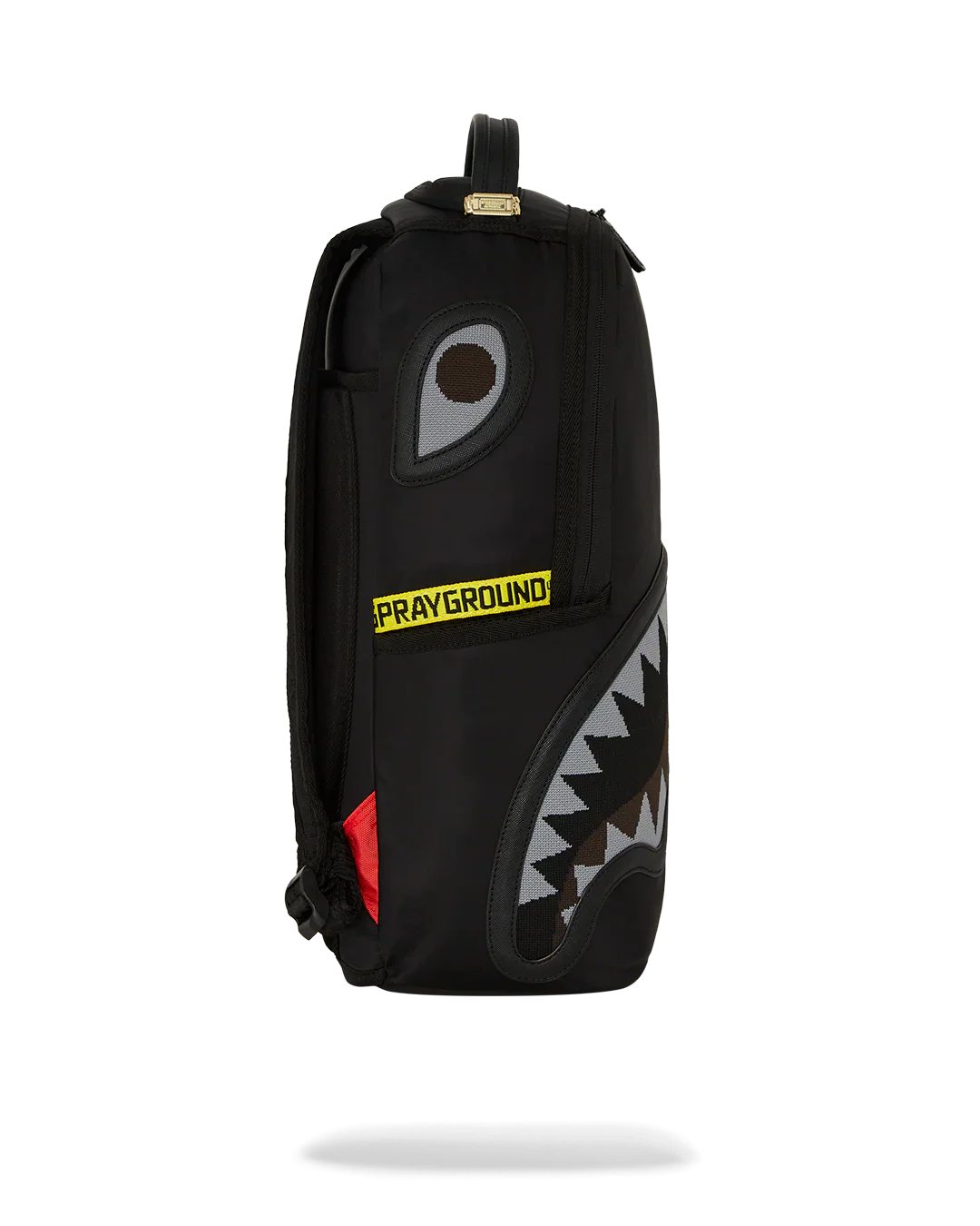 SPRAYGROUND SHARK CENTRAL YELLOW TAPE BACKPACK 910B7736NSZ