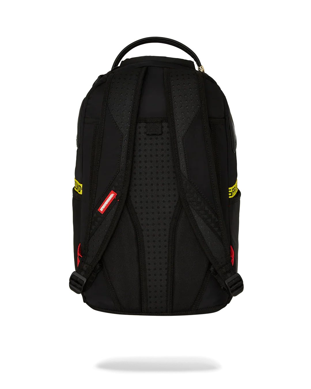 SPRAYGROUND SHARK CENTRAL YELLOW TAPE BACKPACK 910B7736NSZ