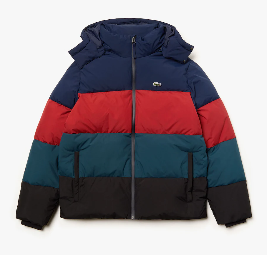 LACOSTE MENS Water-Resistant Taffeta Down Jacket