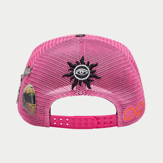 GODSPEED GS FOREVER TRUCKER HAT (FUCHSIA WASHED)