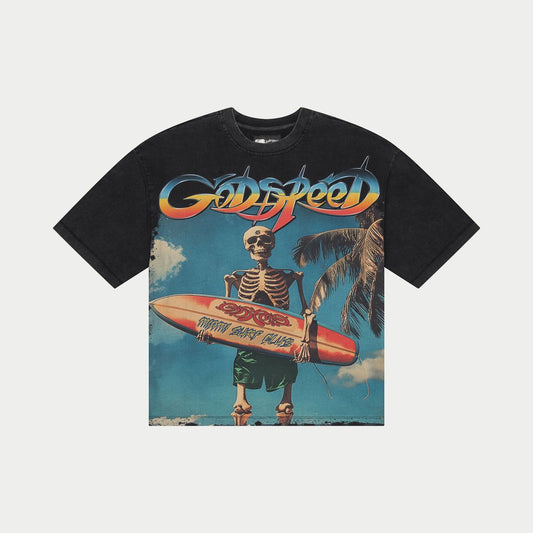 GODSPEED MIAMI SURF CLUB TEE (BLACK)