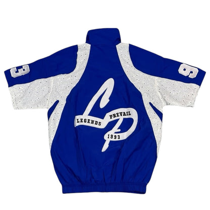 LEGENDS PREVAIL RHINESTONE WINDBREAKER SHORT SET (ROYAL BLUE)