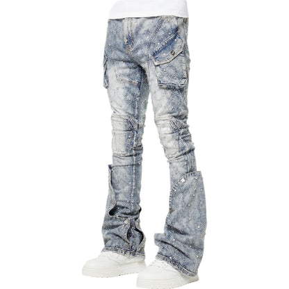 GUAPI COFFIN ARC EMBELLISHED DENIM