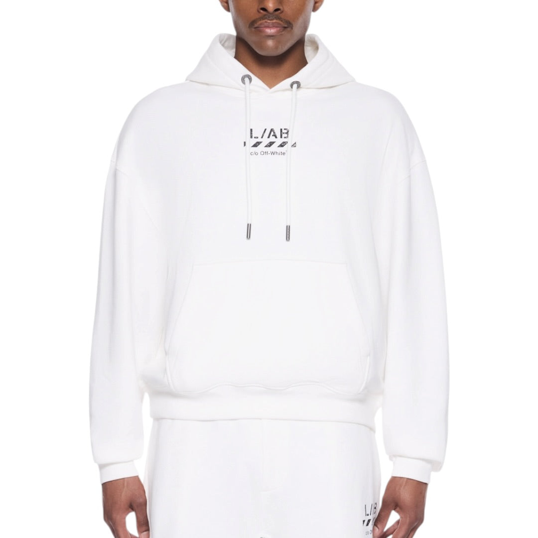 L/AB Off-White 'Core Diagonal' HOODIE (WHITE)