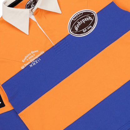 GODSPEED 'FIELD RUGBY' SHIRT(ORANGE/BLUE)