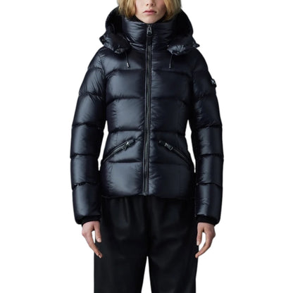 MACKAGE MADALYN-V LUSTROUS DOWN JACKET| BLACK