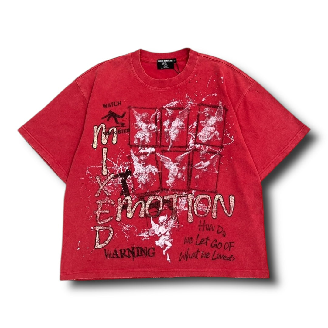 MIXED EMOTION 'CRIMSON' TEE