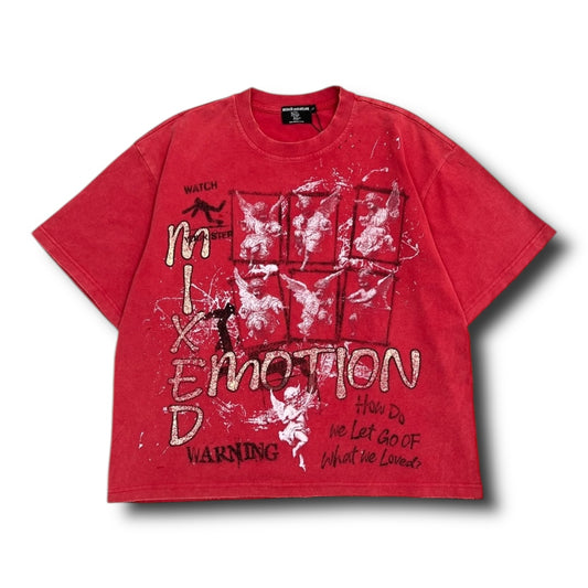 MIXED EMOTION 'CRIMSON' TEE