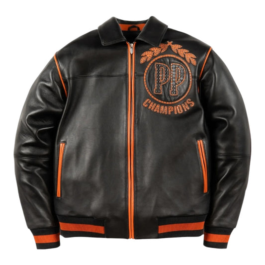 PELLE PELLE 'CHAMPIONS' LEATHER JACKET(ORANGE)