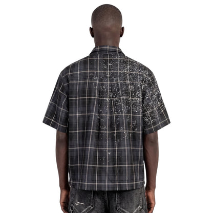 GUAPI 'SPLATTER PLAID' SHIRT (SHADOW)