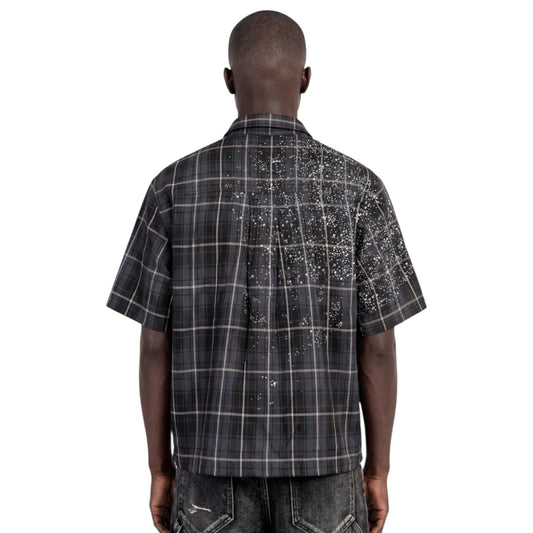 GUAPI 'SPLATTER PLAID' SHIRT (SHADOW)