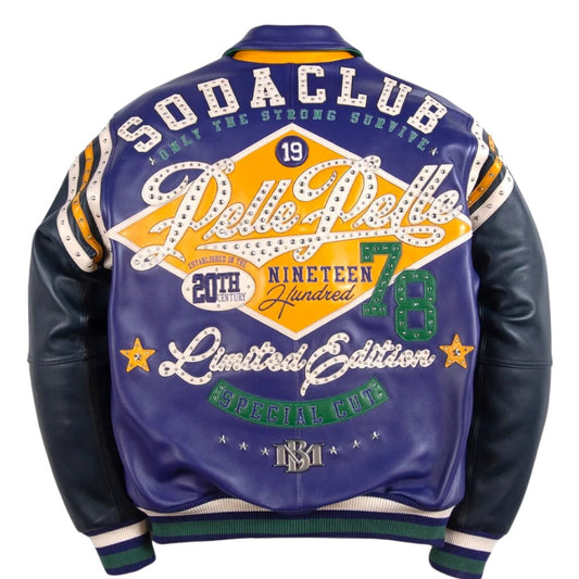 PELLE PELLE 'ONLY THE STRONG' LEATHER JACKET|PURPLE