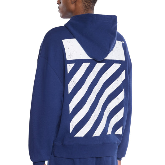 L/AB Off-White 'Core Diagonal' HOODIE (MARINE)