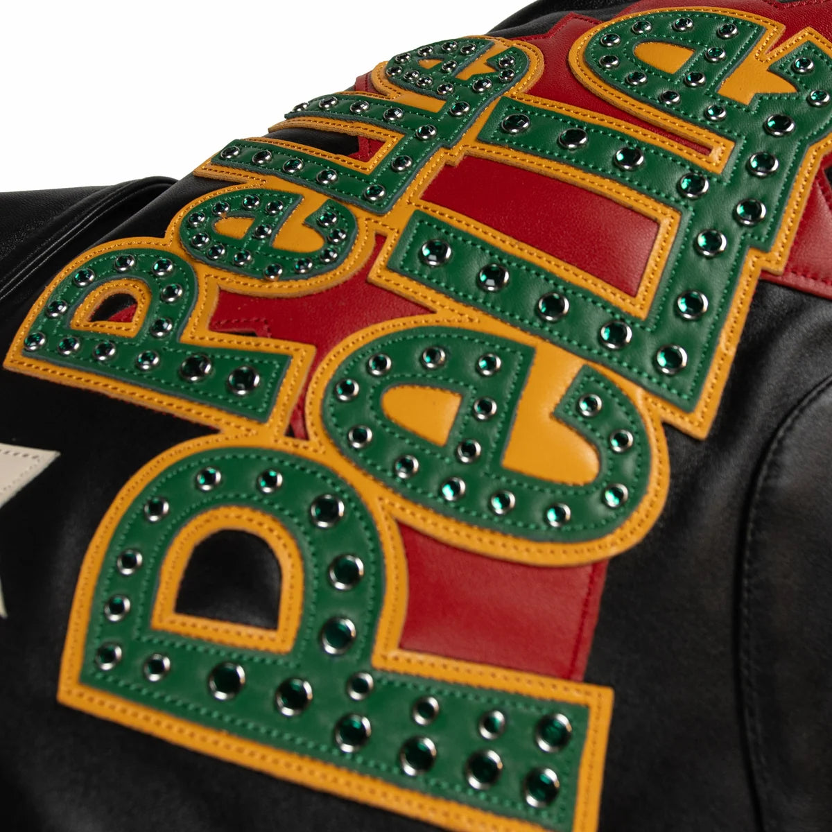 PELLE PELLE 'SOUNDS' LEATHER JACKET| RED/GREEN