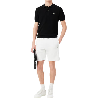 LACOSTE REGULAR FIT 'STRIPE' FLEECE SHORTS