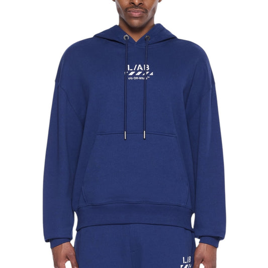 L/AB Off-White 'Core Diagonal' HOODIE (MARINE)