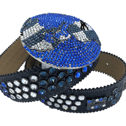 B.B. SIMON 'CYRUS 4' BELT (BLUE)