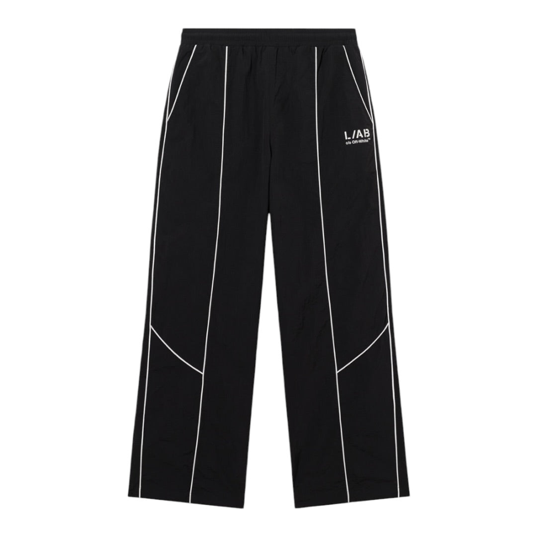 L/AB Off-White 'DIAGONAL' TRACK PANTS (BLACK)