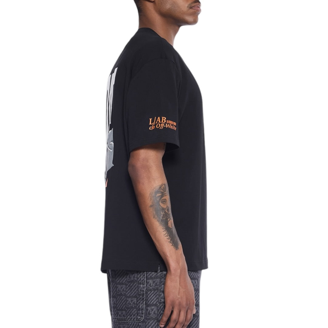 L/AB Off-White 'Off Active Duct Tape' T SHIRT (BLACK)