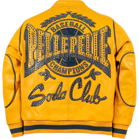 PELLE PELLE 'CHAMPIONS' LEATHER JACKET(YELLOW)