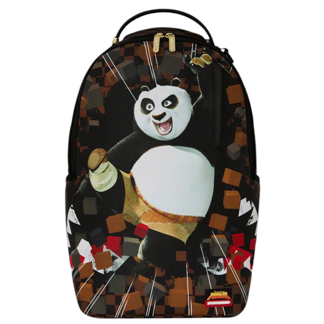 SPRAYGROUND KUNG FU PANDA PO CHECKER KARATE KICK BACKPACK