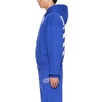 L/AB Off-White 'Core Diagonal' HOODIE (COBALT BLUE)