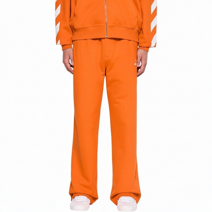 L/AB Off-White 'Core Diagonal' RELAXED SWEATPANTS (ORANGE TIGER)