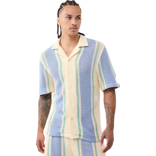 TRUE RELGION WORLD TOUR KNIT STRIPED SHIRT